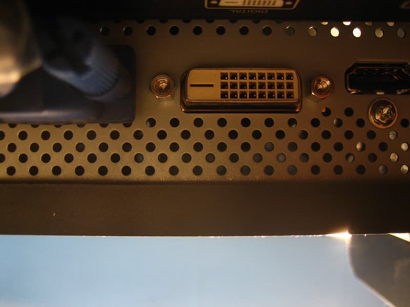 Monitor underside