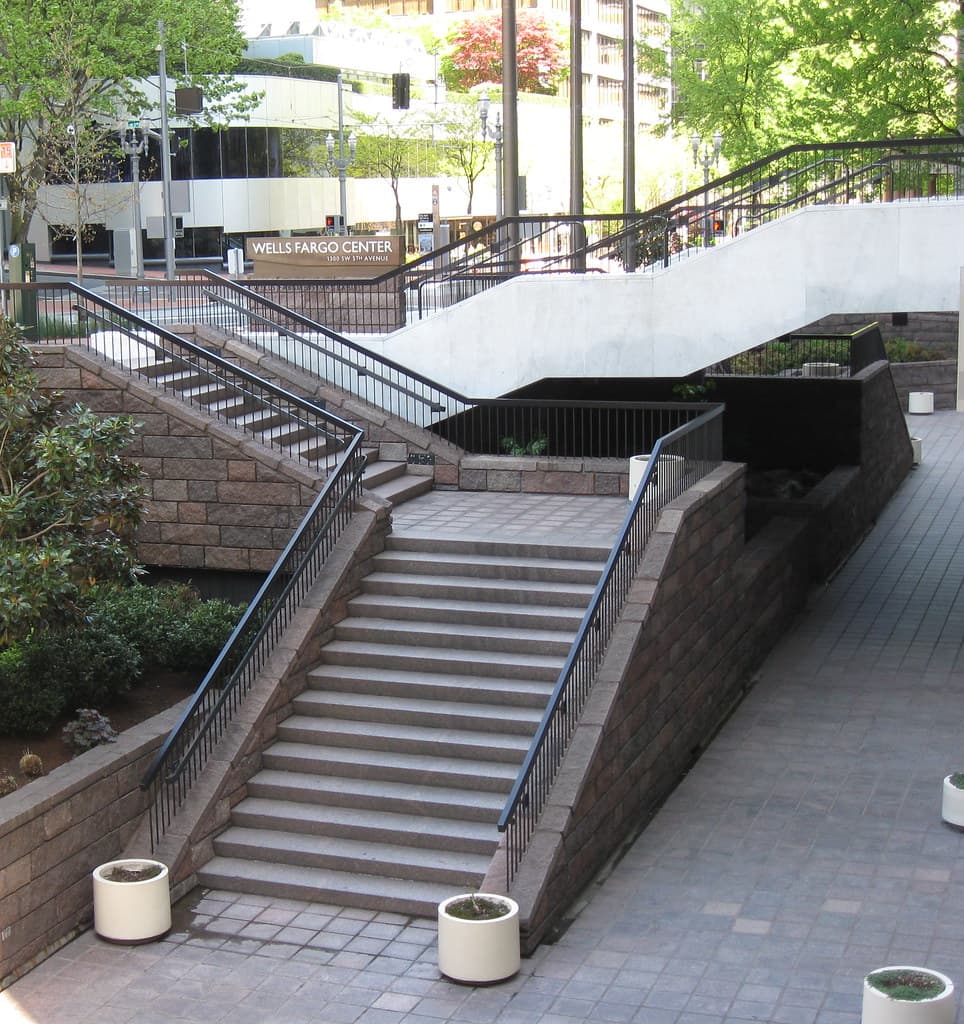 Wells Fargo Center staircase