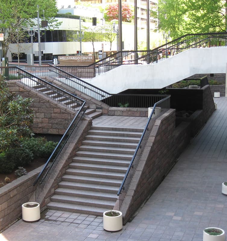 Wells Fargo Center staircase
