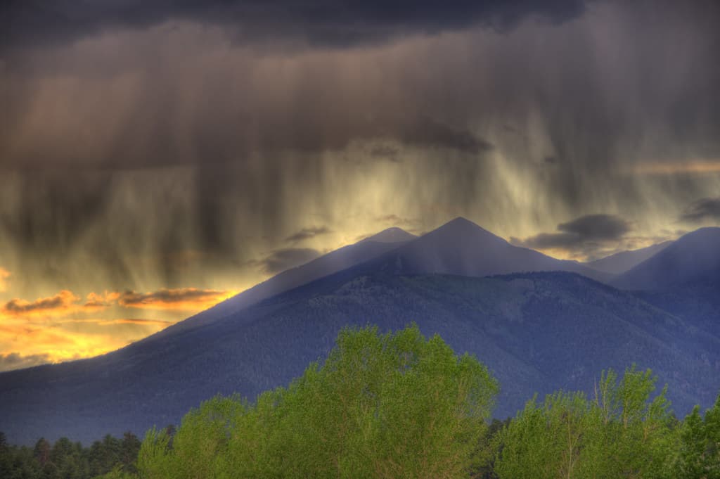Storm clouds over the Peaks (HDR)