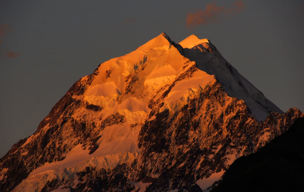 Mount Cook Sunset. NZ
