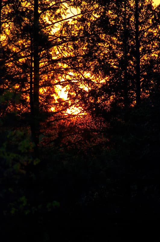 Sunset at camp