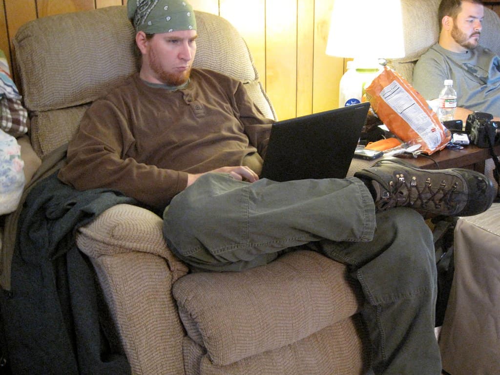 Recliner Laptop Position