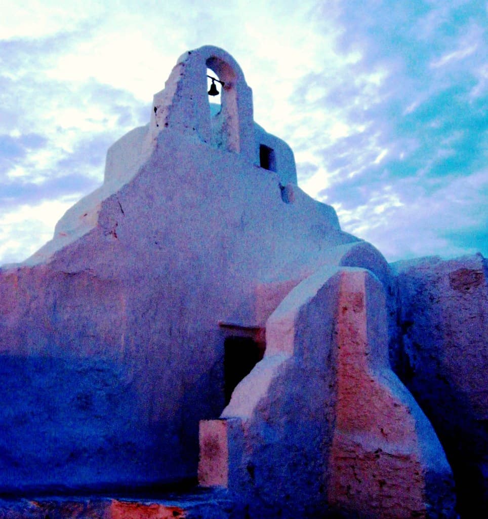 Greek Church Ruins, Mykonos, Greece, Cyclades Islands