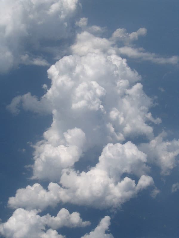 Aerial view of cumulus clouds 4