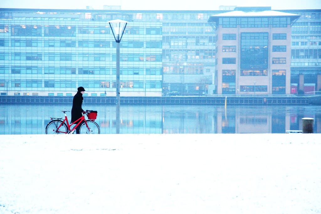 Winter Harbour - Cycling in Winter in Copenhagen