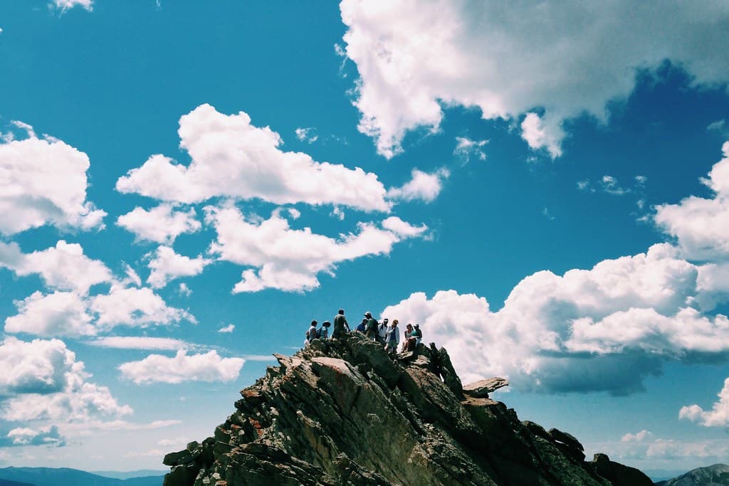 Group of People on Mountaintop