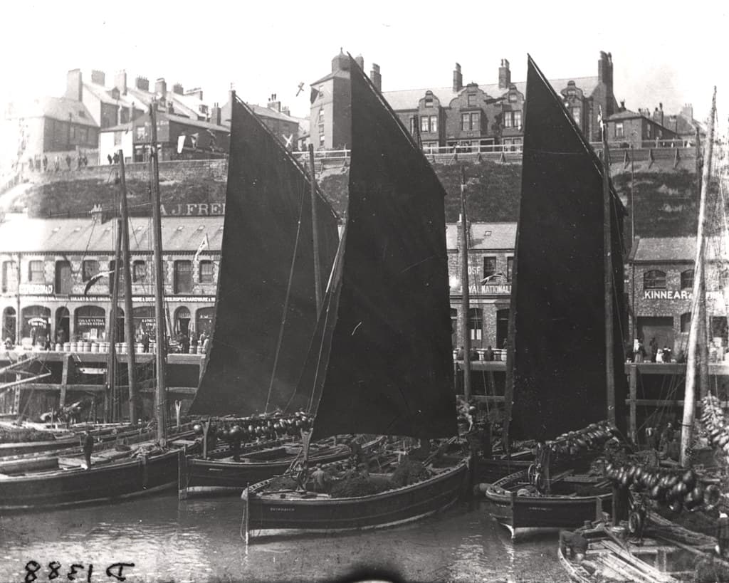 033089:Herring boats Fish Quay North Shields Unknown c.1890