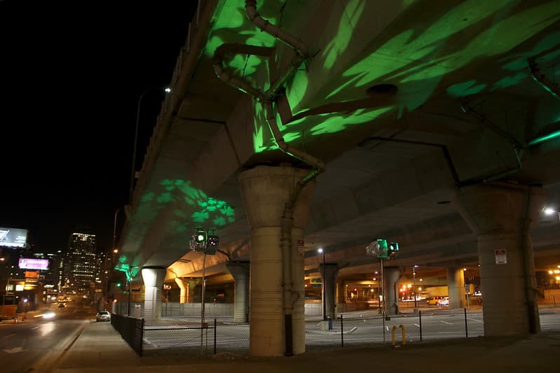 I-93 Viaduct Parking Light Art, March 10, 2014