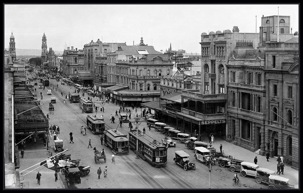 King William Street, Adelaide, South Australia 1923
