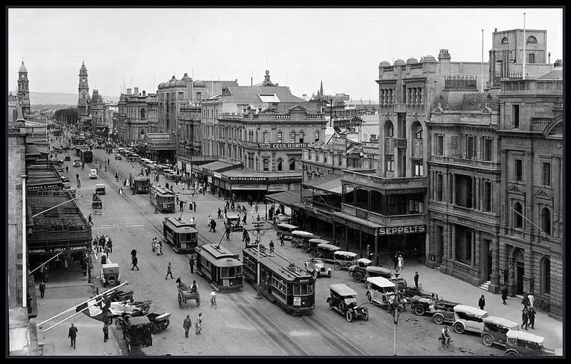 King William Street, Adelaide, South Australia 1923