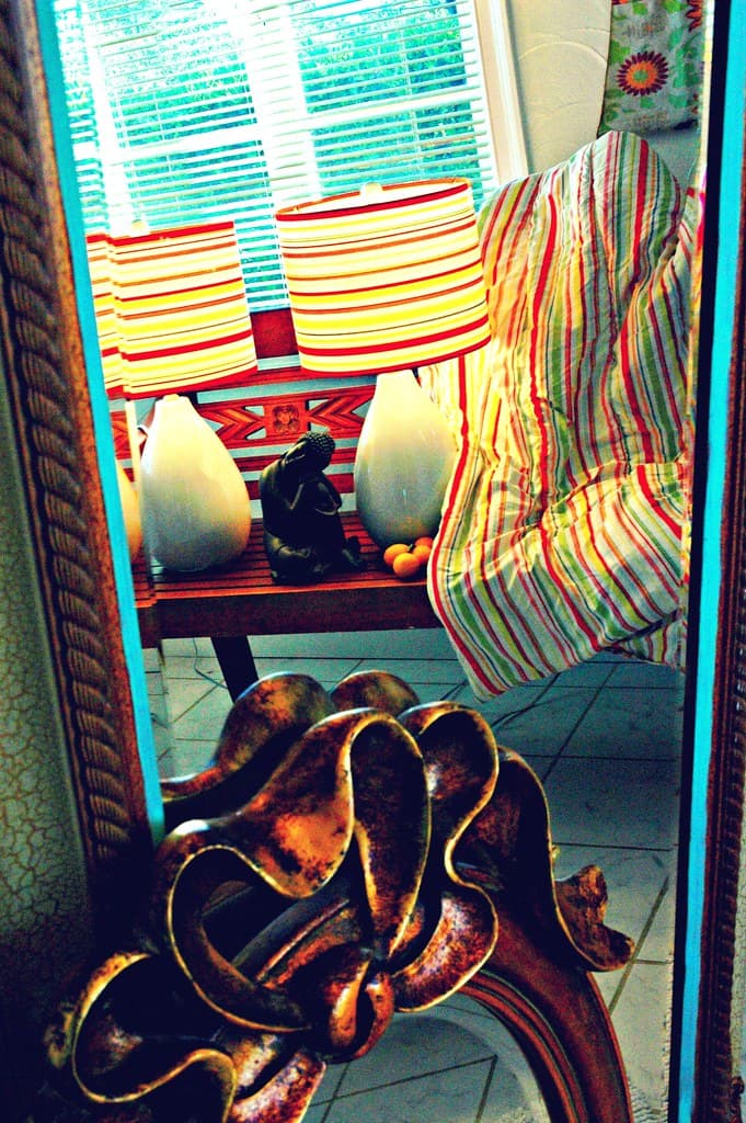 Bench, blanket, california