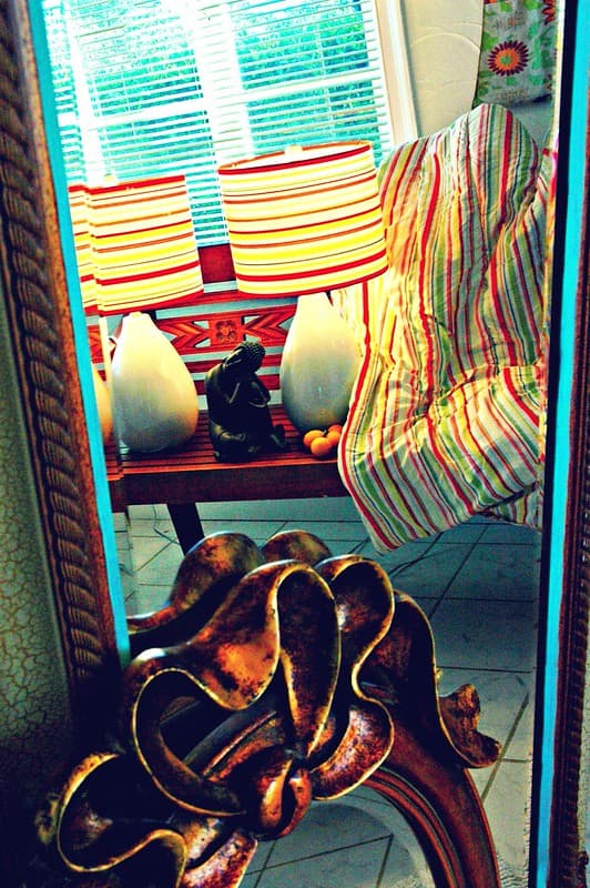 Bench, blanket, california