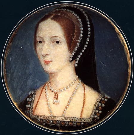 A miniature of Anne Boleyn based on the French hood pattern