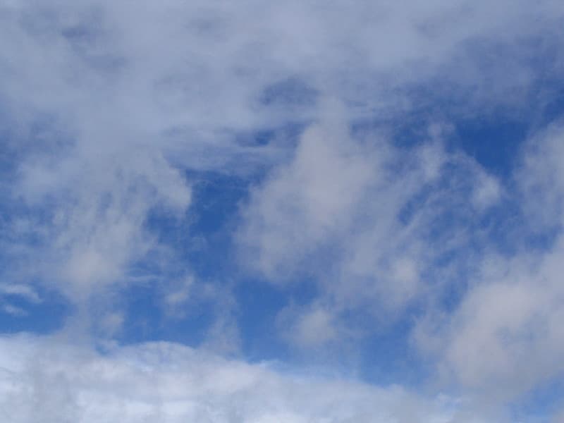 Wispy clouds
