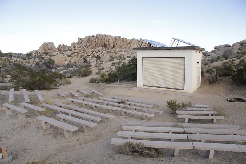 Jumbo Rocks Amphitheater and solar panels