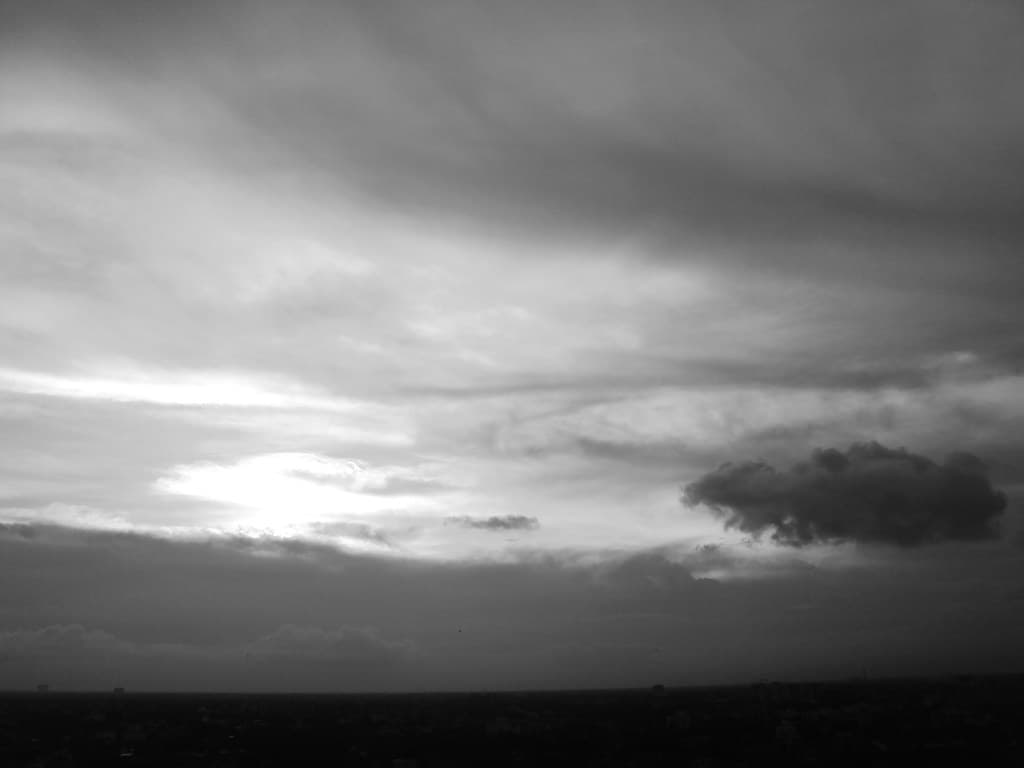 Clouds in black