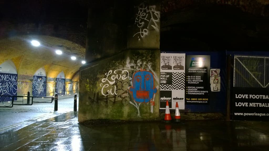 Graffiti along Brick Lane, Shoreditch London