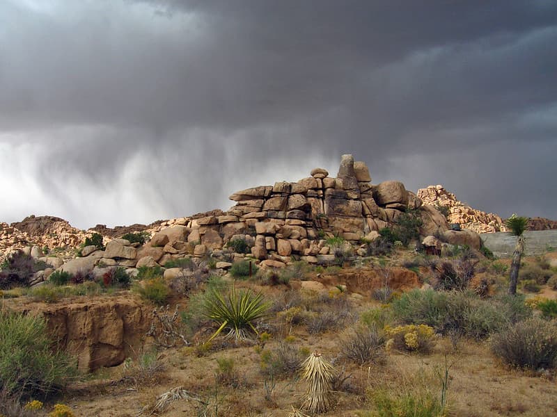 Thunderstorm; Desert Queen Ranch (Keys Ranch)