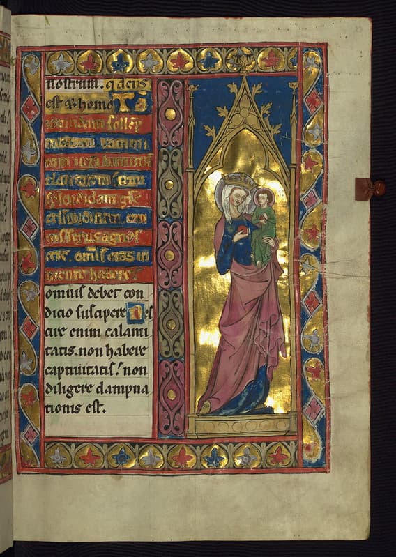 Homilary, Virgin and Child, Walters Manuscript W.148, fol. 23r