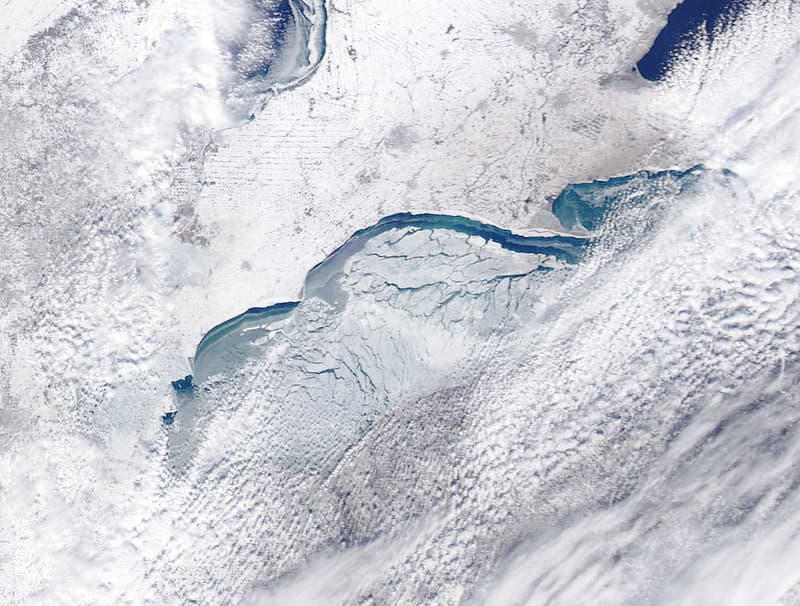MODIS satellite image - Lake Erie