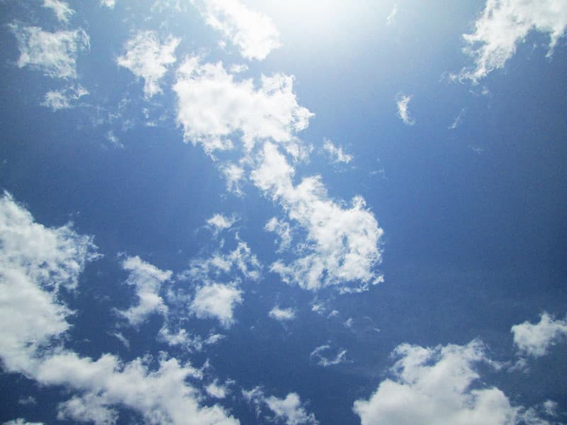 A clear sky