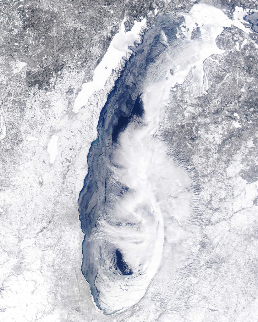 MODIS satellite image - Lake Michigan