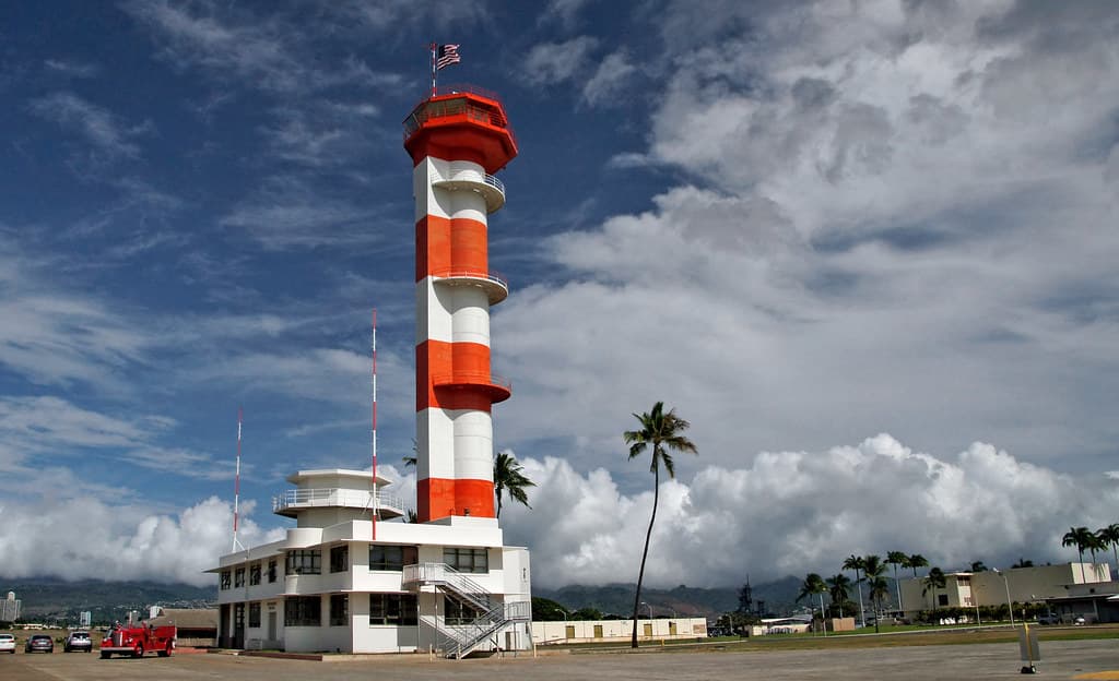 Ford Island Tower.Pearl Harbour.
