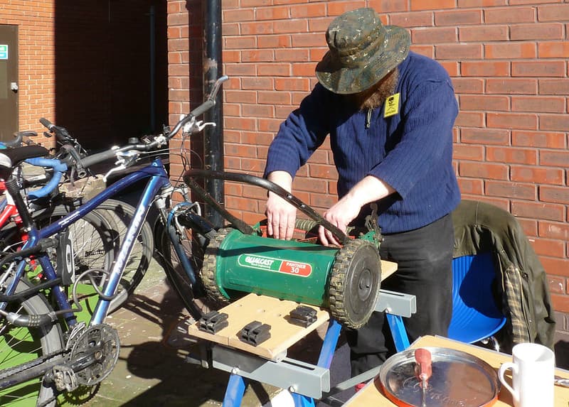 Lawnmower repair man - Peter Wheat