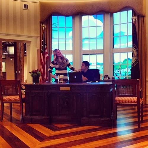 Github's front desk or Oval Office?