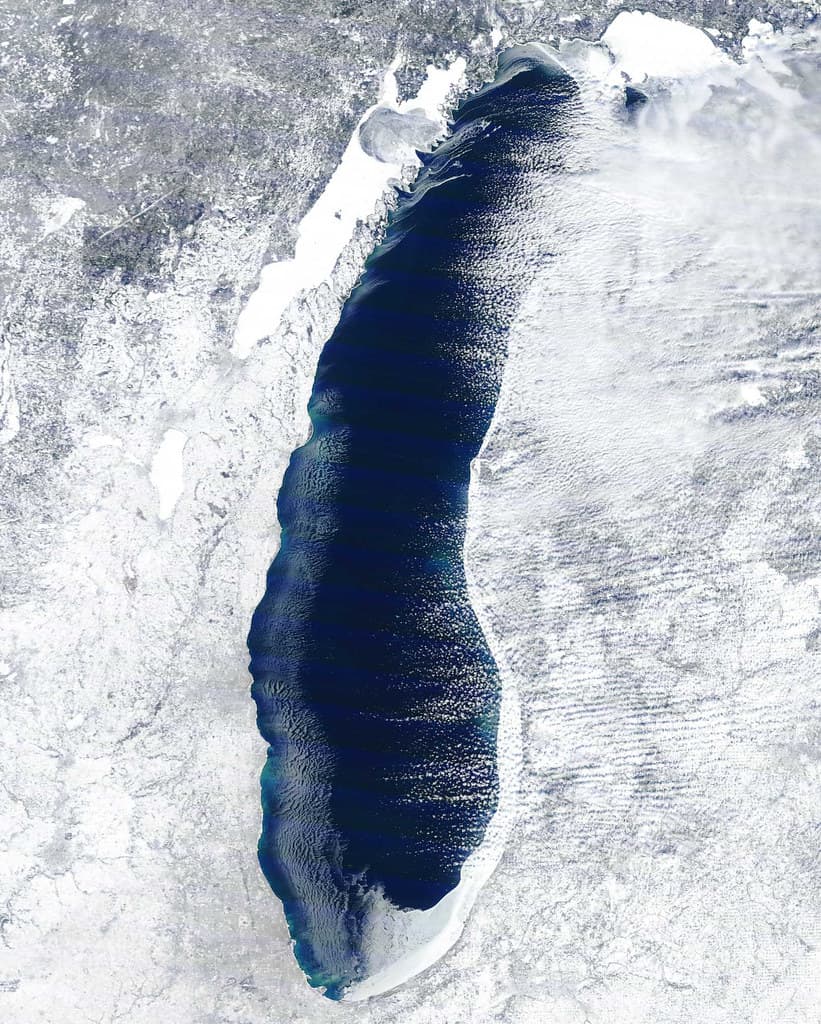 MODIS satellite image - Lake Michigan
