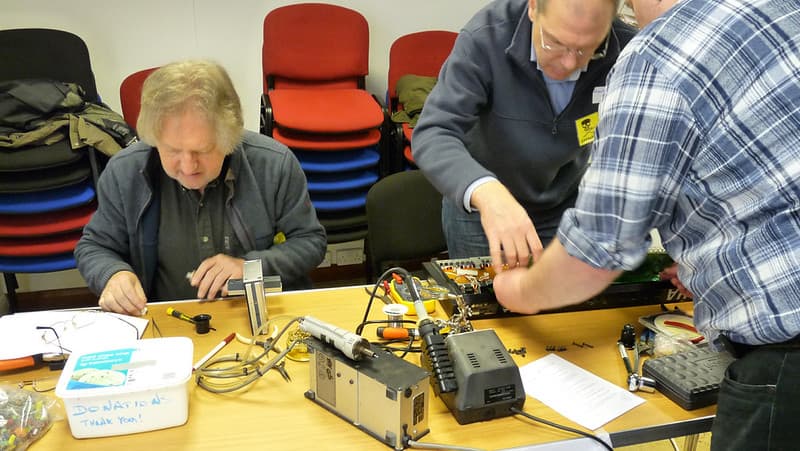Electronics repairs at Reading Repair Cafe