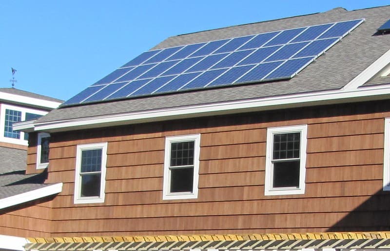 Solar panels at Long Island Visitor Center