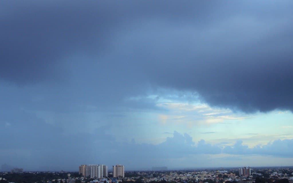 Half the sky is raining