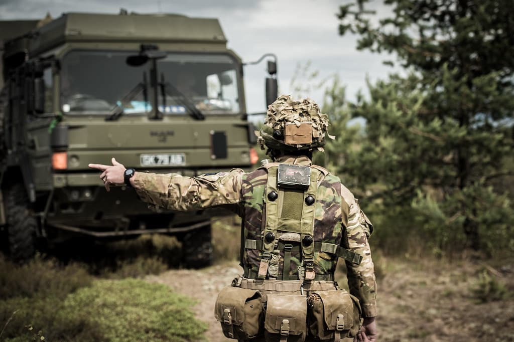 British Army working during the Field Training Exercise