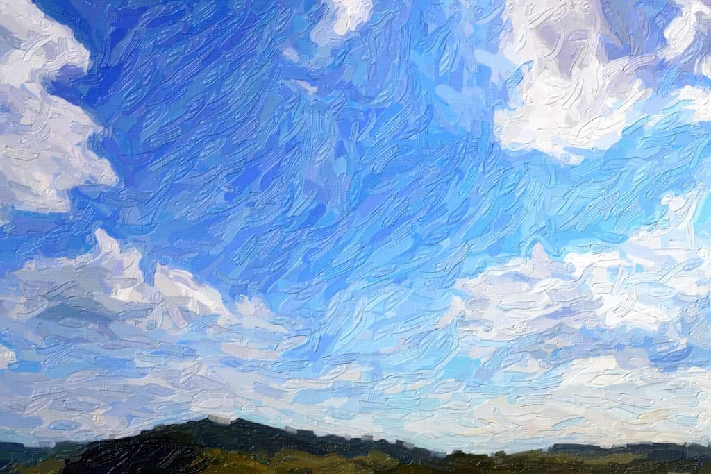 Abstract, impasto, landscape