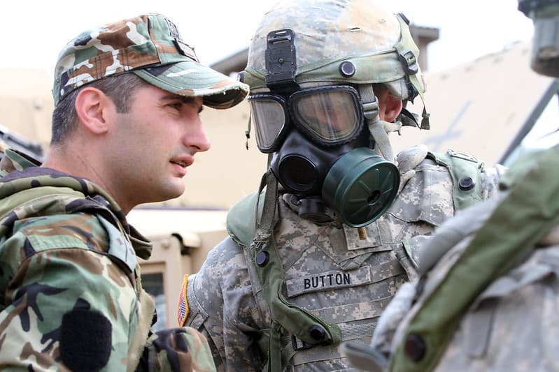 Engineers face OPFOR of 1-4 Inf. during Saber Junction 14