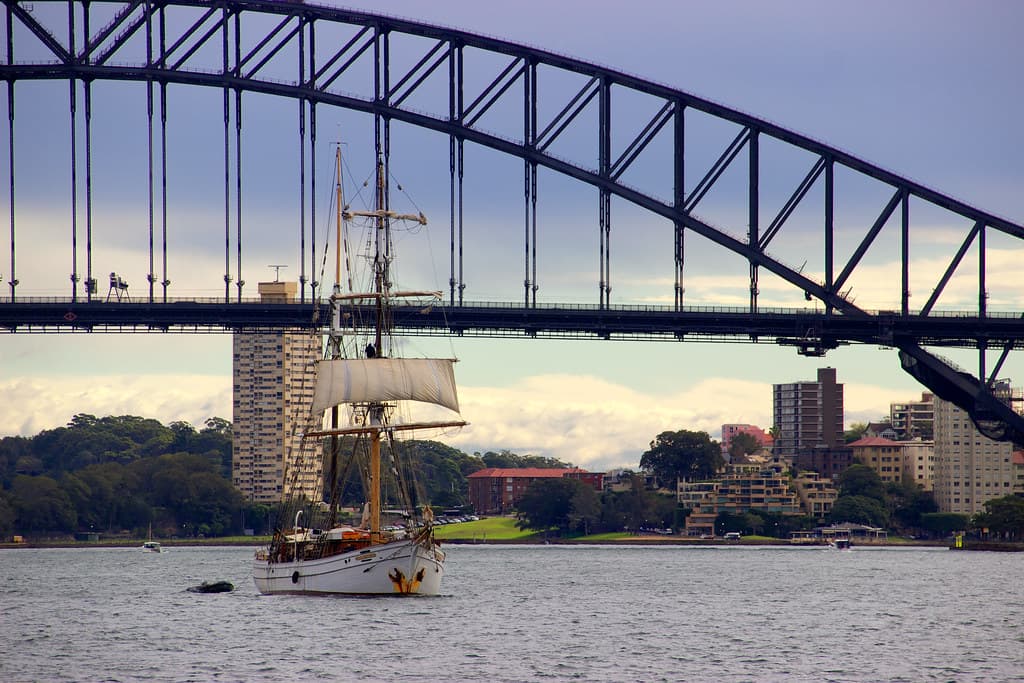 Sailboat in the harbour