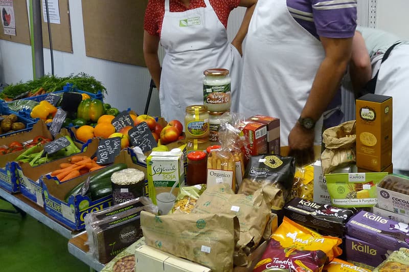 Fresh and dried - True Food Co-op stall at Reading Repair Cafe