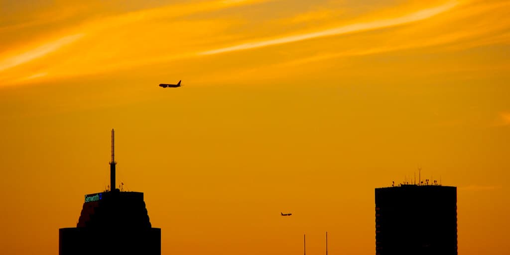Planes in the sky