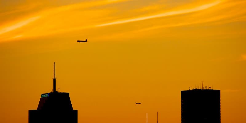 Planes in the sky
