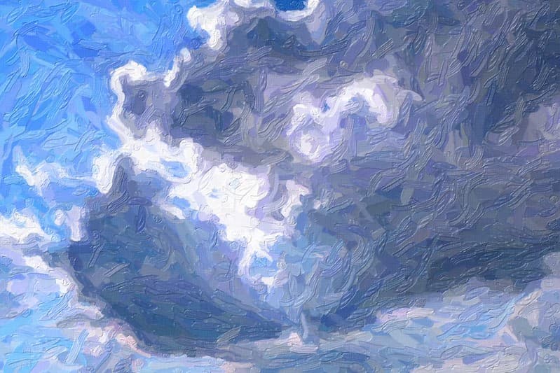 Abstract, impasto, landscape