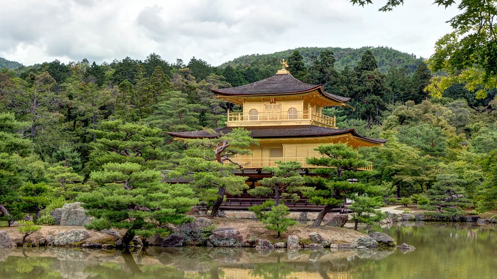 The Kinkaku-ji Temple in Kyoto, Japan