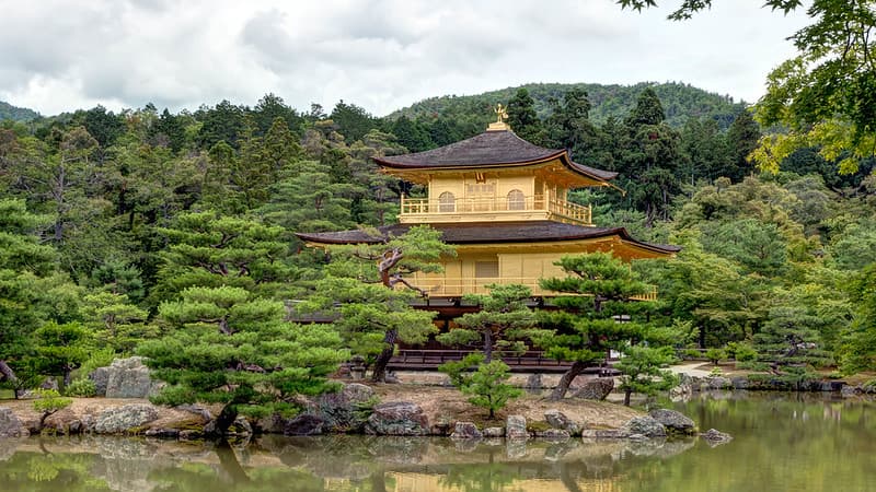 The Kinkaku-ji Temple in Kyoto, Japan