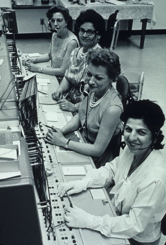 Clinical Center telephone switchboard operators