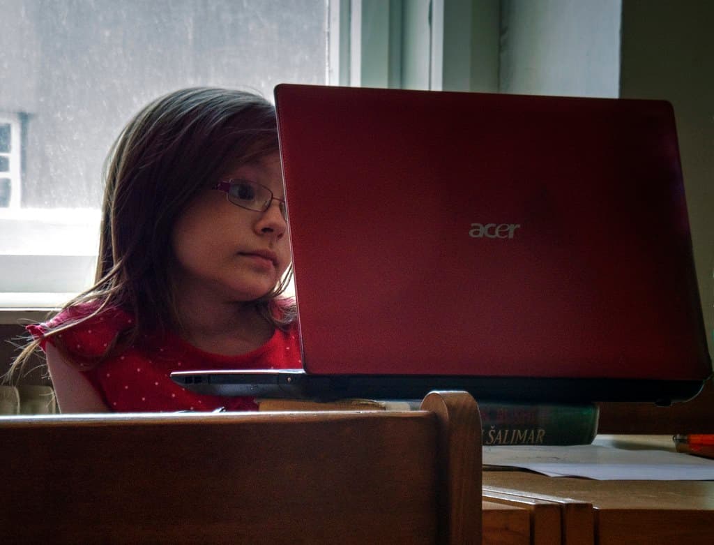 Little Girl with Laptop 2