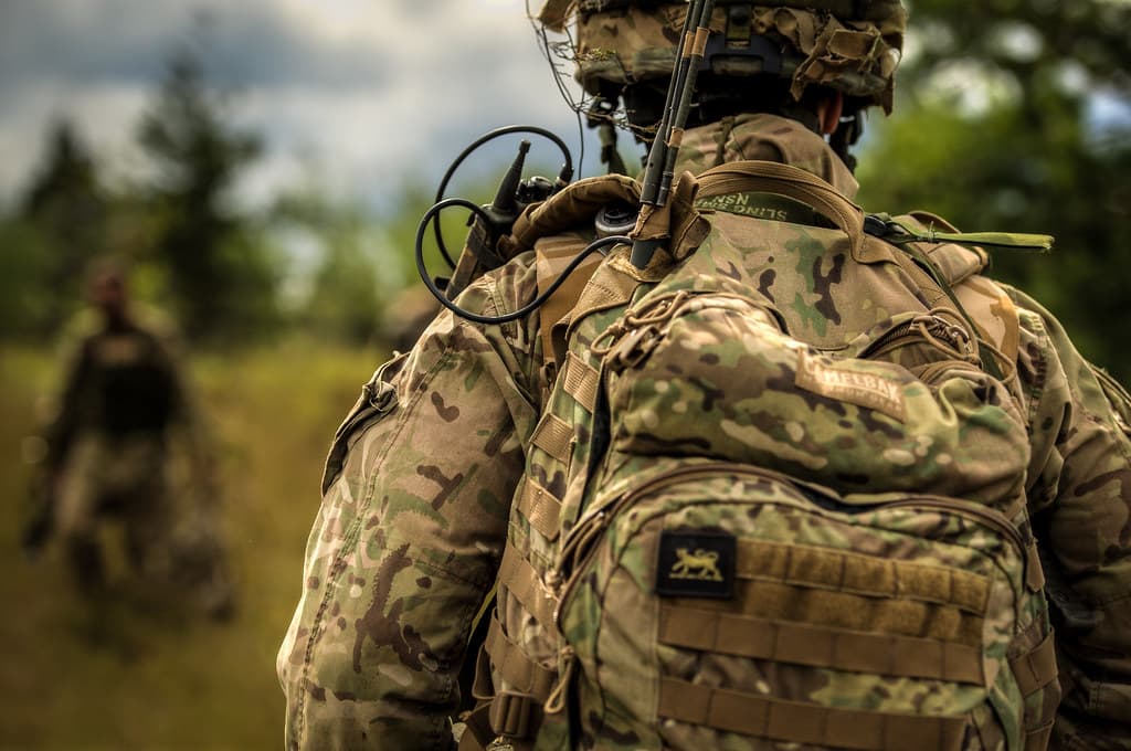 British Army working during the Field Training Exercise
