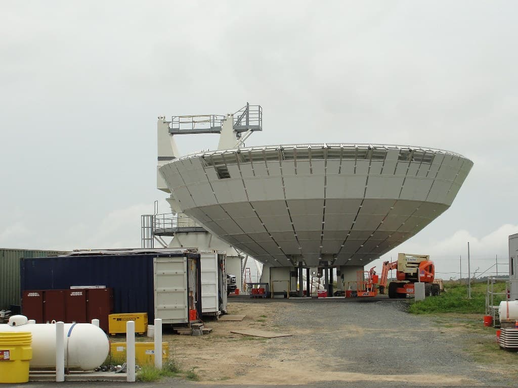 GOES-R W-1 Antenna under Construction at WCDAS