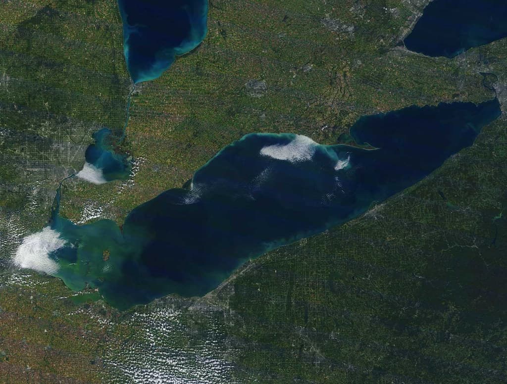 Lake Erie HABs MODIS Satellite Sep 20145