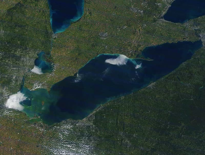 Lake Erie HABs MODIS Satellite Sep 20145